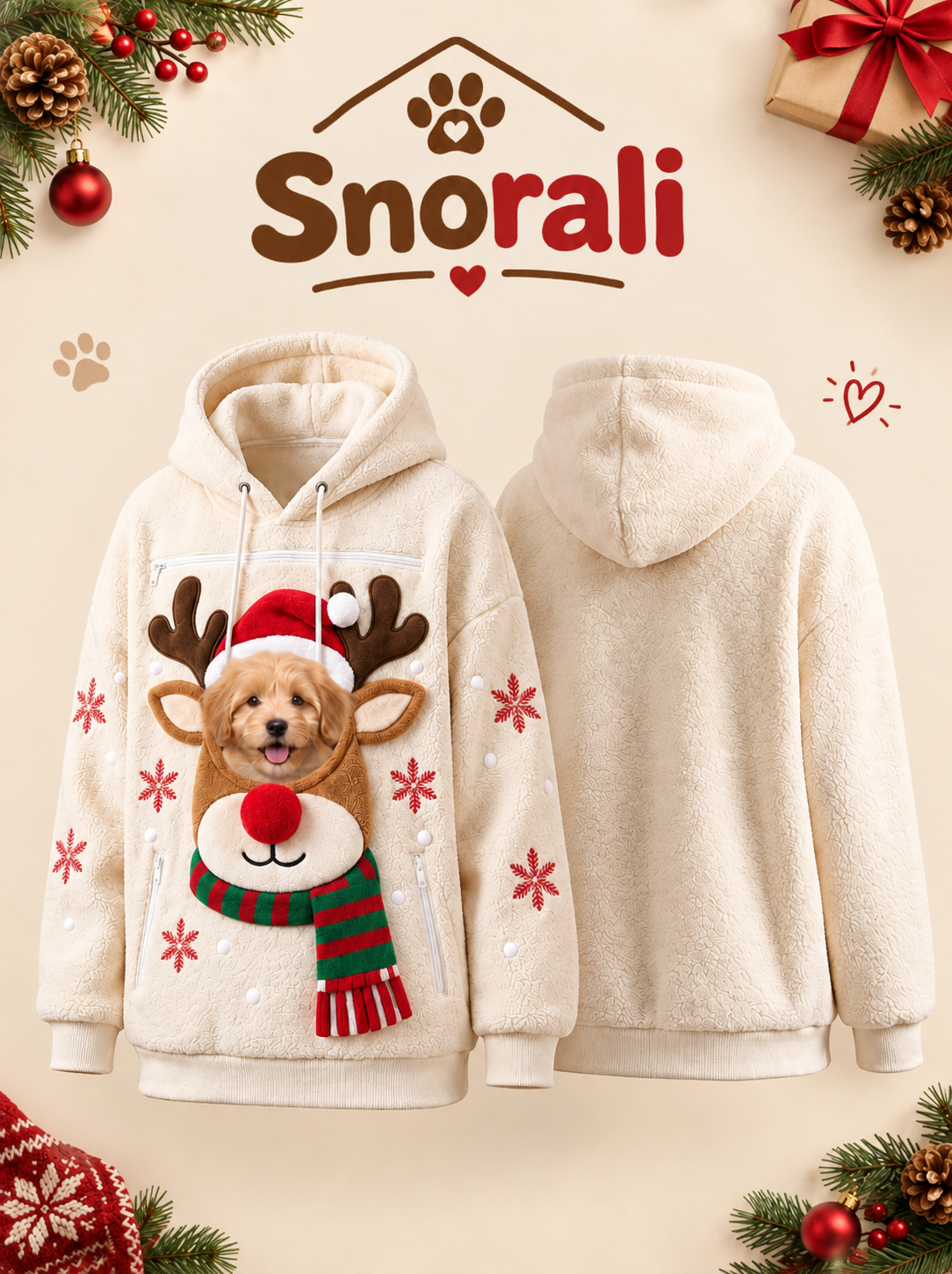 Snorali™ Cozy Pet Carrier Hoodie